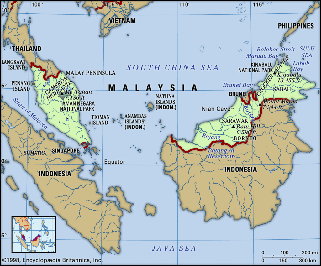 malaysia map features locator