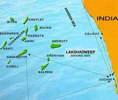 lakshadweep map 1
