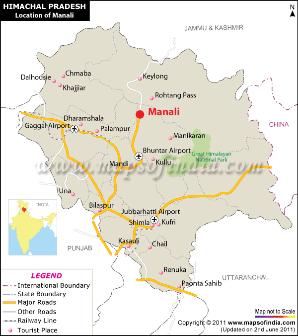manali location map