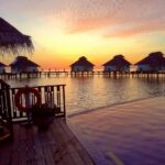 paradise, the maldives, pool, water, sea, nature, colors, sunset, view, beautiful, holiday